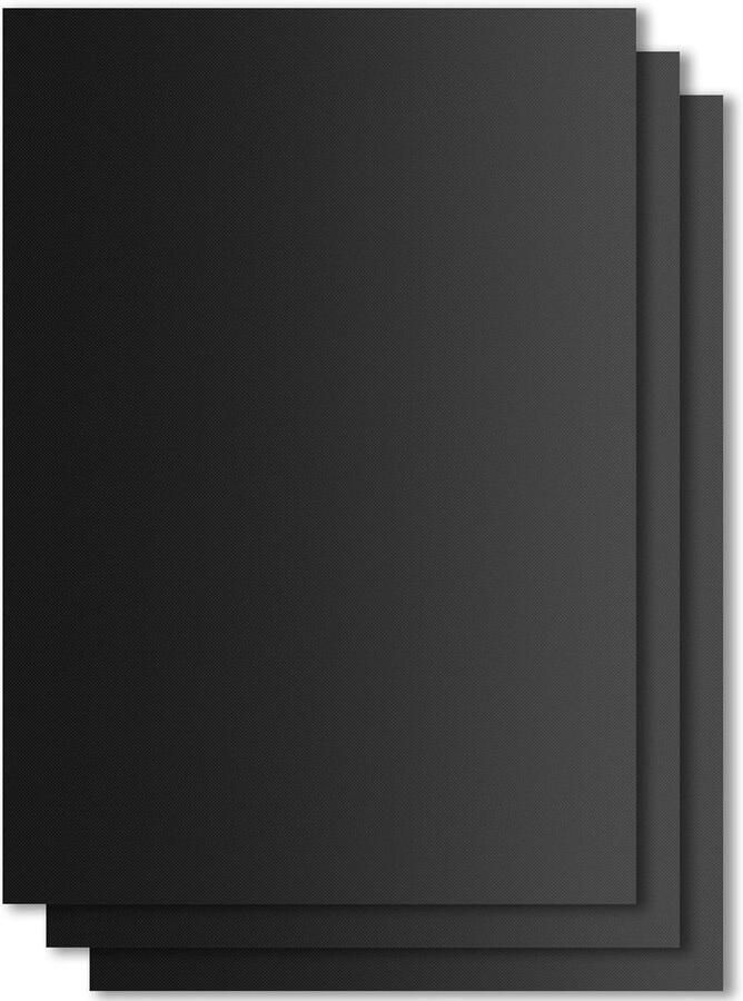 Grillmat Zwart 50 x 40 cm Extra Grote Teflon Anti-aanbakmat Voor Grillen en Bakken