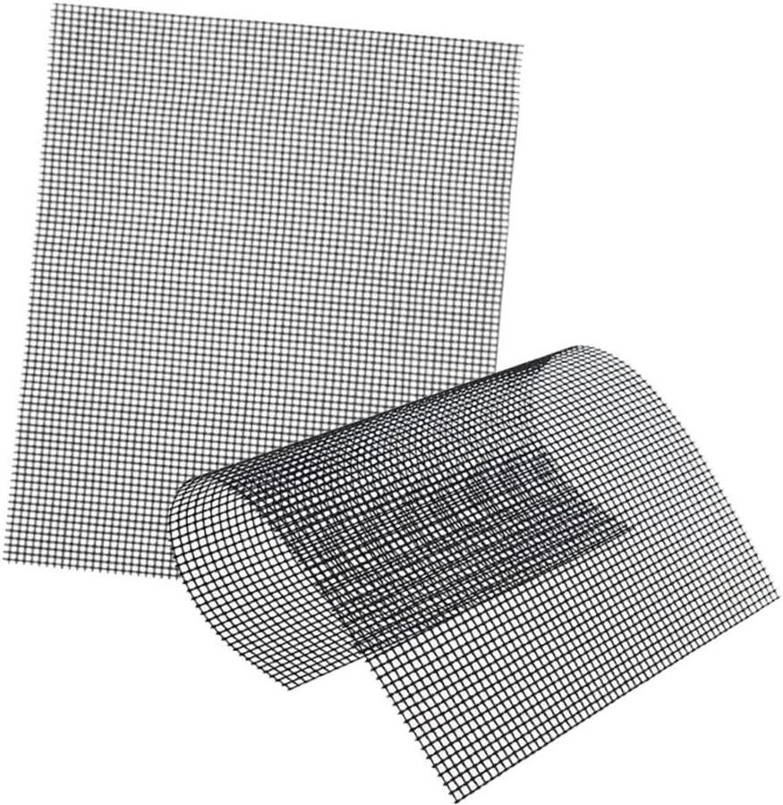Grillmatten Barbecue Matten Buiten Grillen Anti-aanbaklaag 40x33 cm Grijs