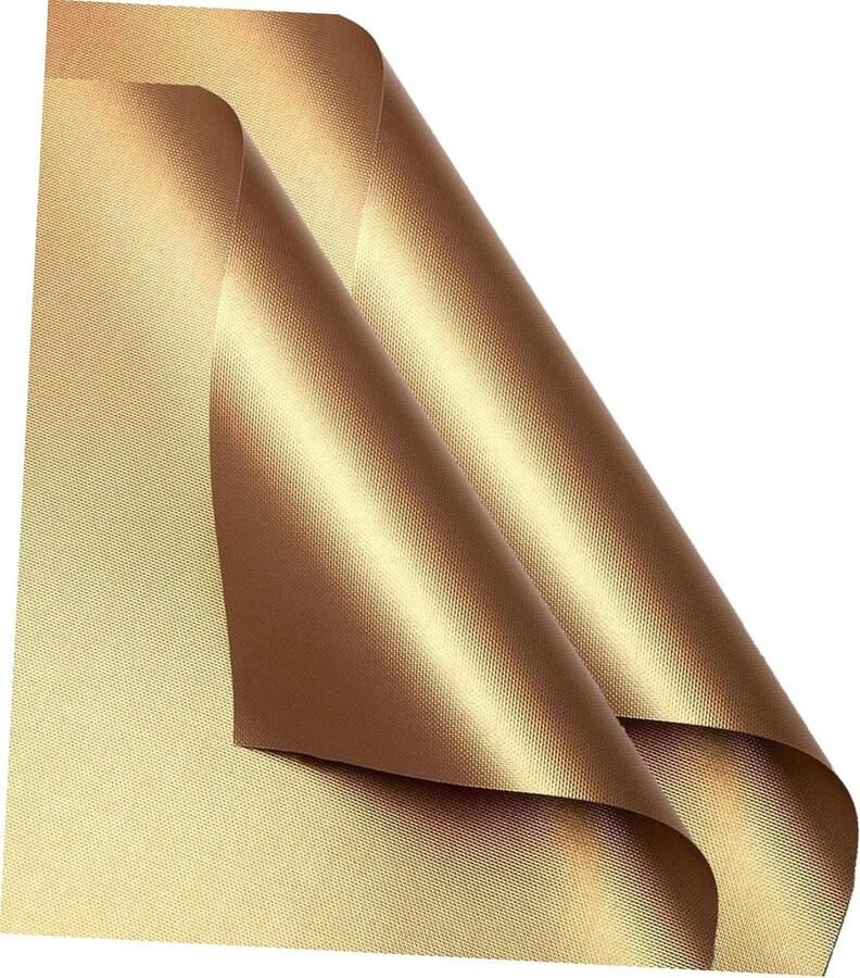 Grillmatten BBQ Kookmatten Buiten Koken Anti-aanbaklaag 33 x 40 cm Goud