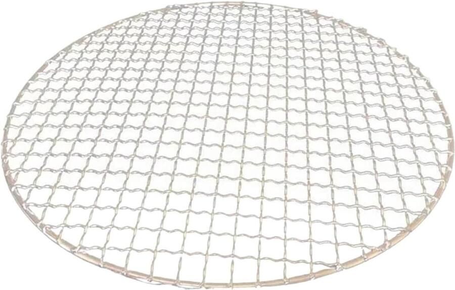 Grillnet RVS Bakrooster Koelrek Barbecue Koken Gelijkmatige Verwarming 35 cm Zilver