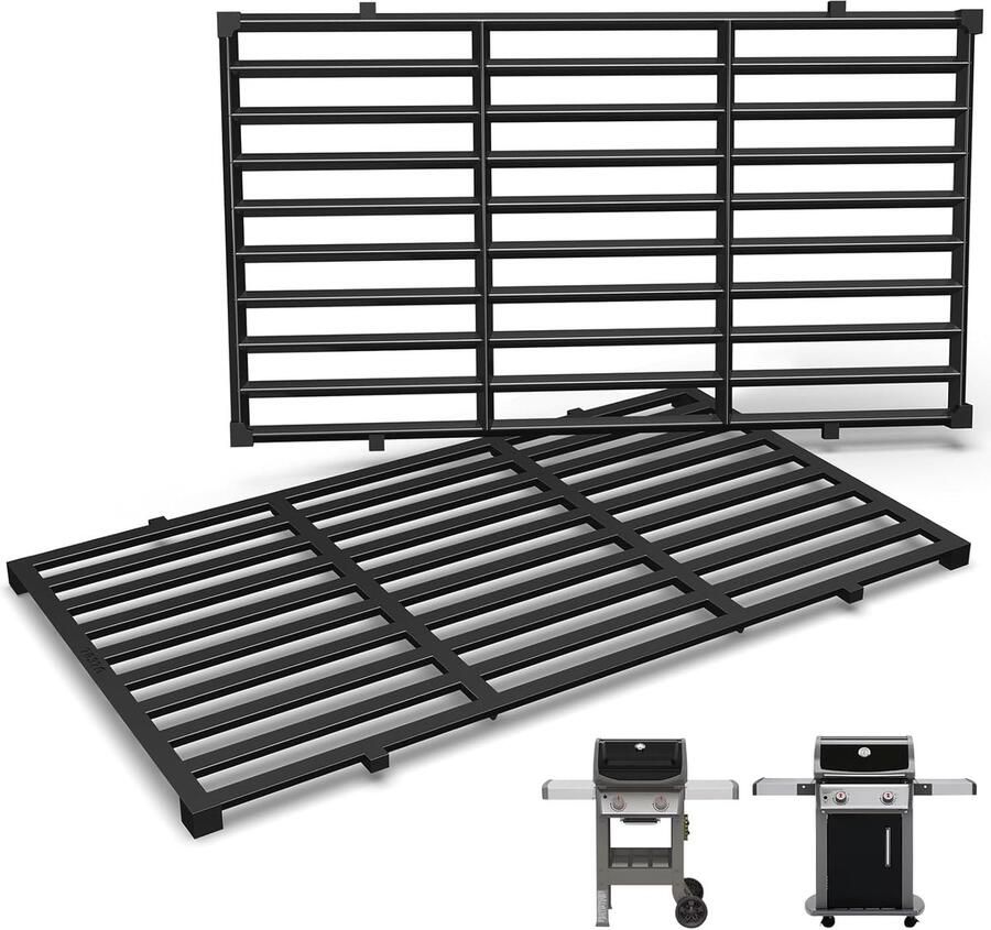 Grillonderdelen voor Weber Spirit E210 Spirit II E210 E S220 17 5 grillroosters voor Weber Spirit 200-serie grills met frontbediening porseleinen geëmailleerde gietijzeren rooster voor Weber
