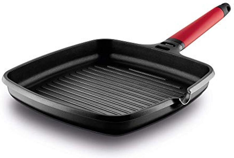 Grillpan 27 cm van Gegoten Aluminium voor Ovens en Alle Kookplaten