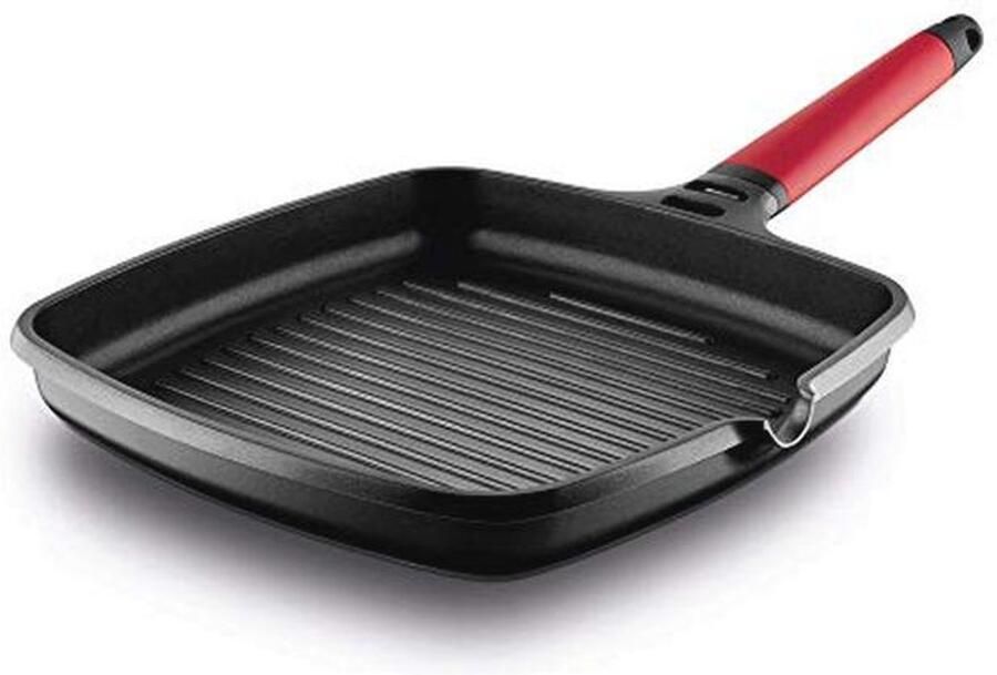Grillpan 27 cm van Gegoten Aluminium voor Ovens en Alle Kookplaten