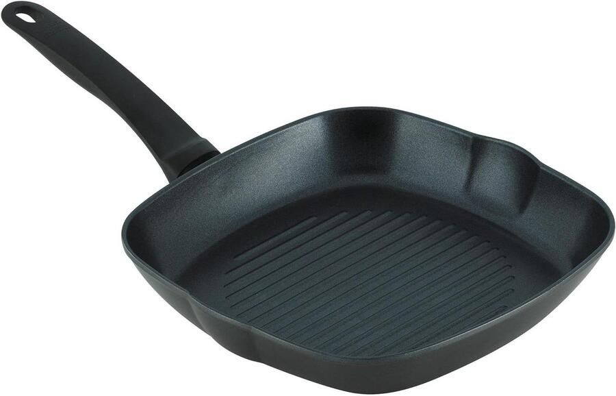 Grillpan Aluminium Koekenpan Dagelijks Koken Anti-aanbaklaag 26 cm Zwart
