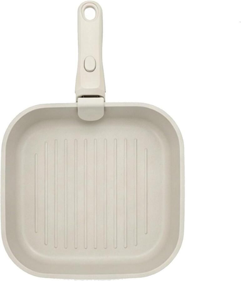 Grillpan Anti-aanbak Koekenpan Grill Buiten Koken Gelijkmatige Verwarming 26 cm Zwart