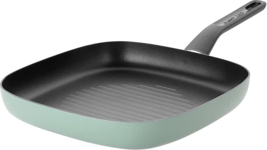 Grillpan Antiaanbaklaag Koekenpan Steak Vlees Grillen Snelle Warmteverdeling 26 cm Diameter Meerkleurig