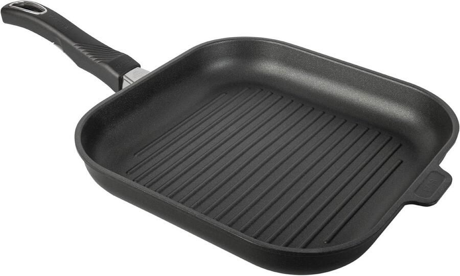 Grillpan Bakplaat Buiten Koken Anti-aanbaklaag 28 x 28 cm Zwart