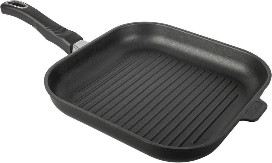 Grillpan Bakplaat Buiten koken Anti-aanbaklaag 28x28 cm Zwart