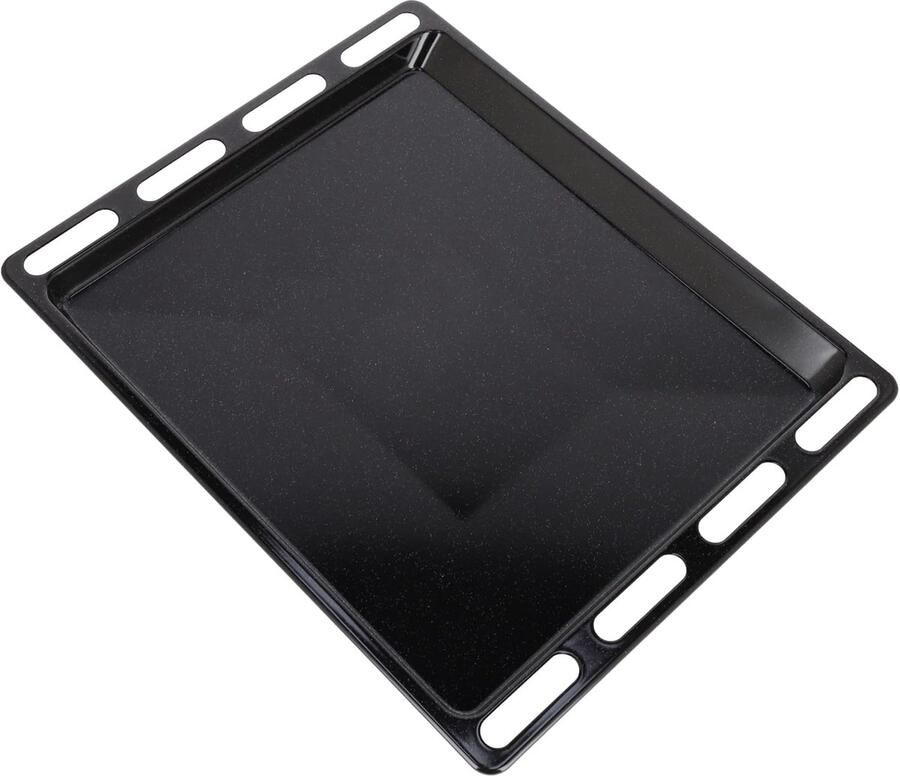 Grillpan Bakplaat Ovenplaat Oven Gebruik Geëmailleerd Oppervlak 447 x 360 x 20 mm Zwart