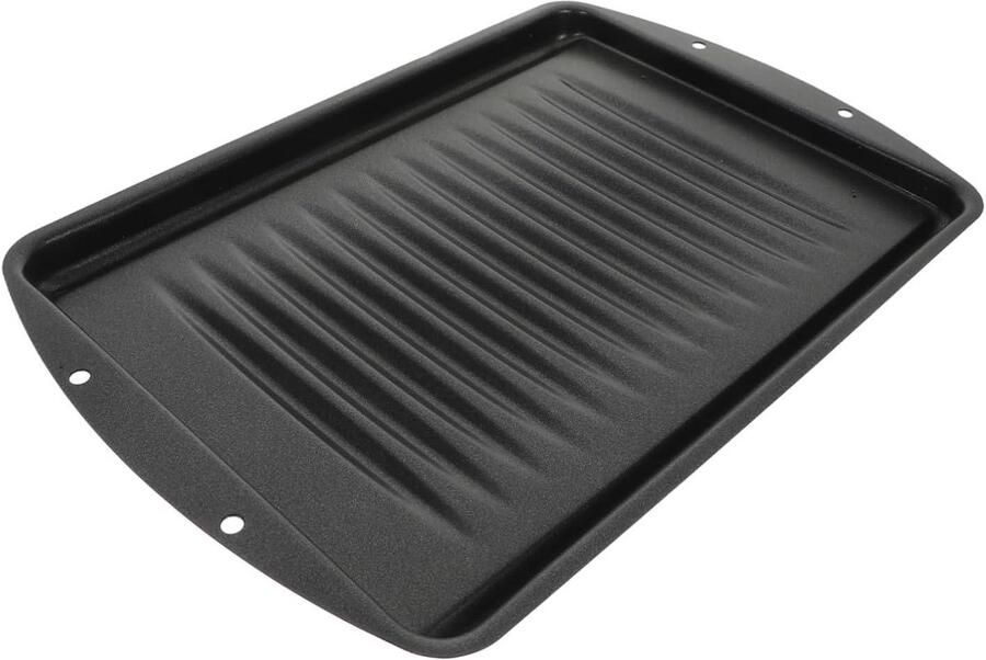 Grillpan Barbecueplaat Bakplaat Buiten Koken Antiaanbaklaag Stevig 34.6X23.8X2CM Zwart