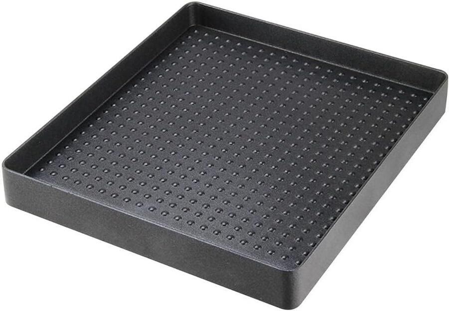 Grillpan Barbecueplaat Bakplaat Buiten Koken Vet Afvoer Systeem 25.7 cm Zwart