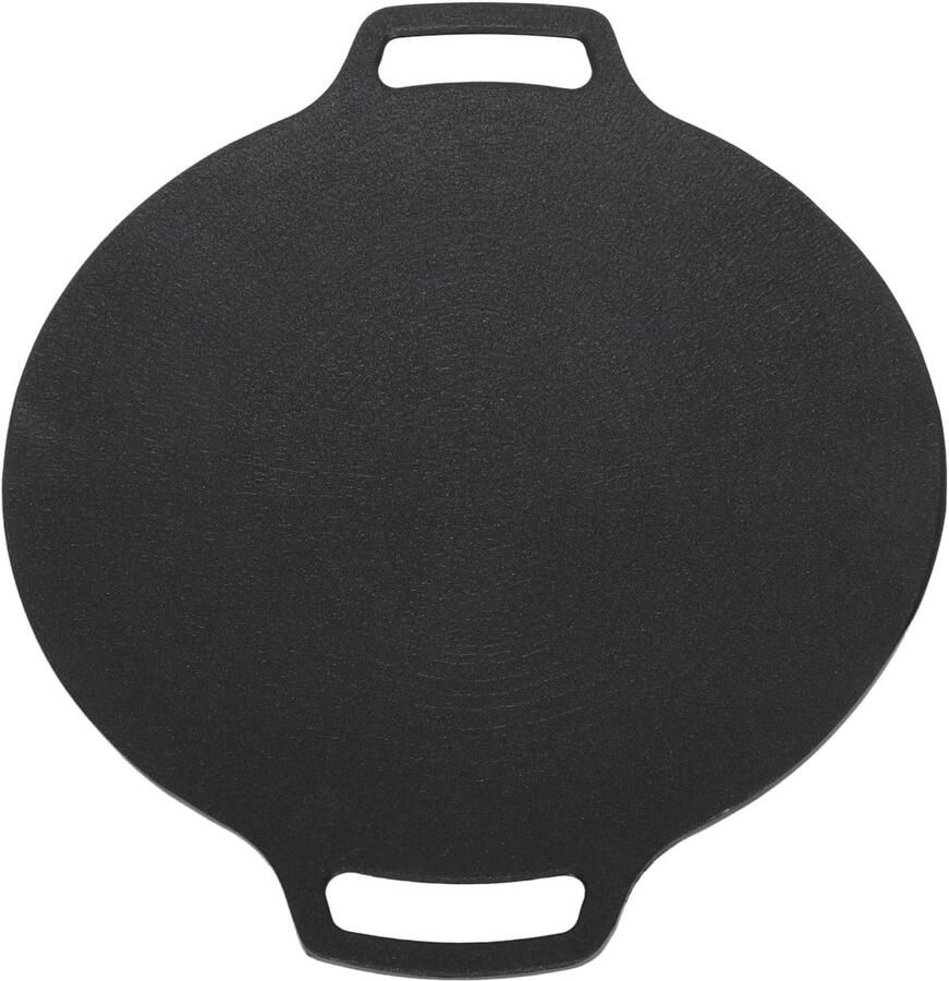 Grillpan BBQ plaat Buiten koken Antiaanbaklaag 29 cm Zwart