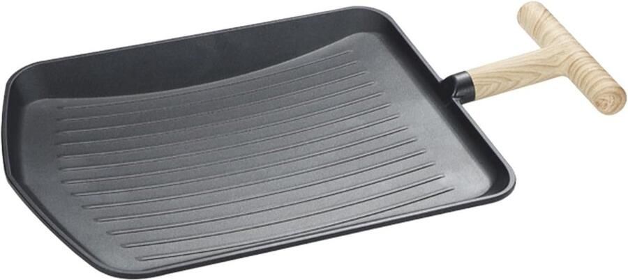 Grillpan Anti-spat Buiten Koken Antiaanbaklaag 49.9 x 32.2 cm