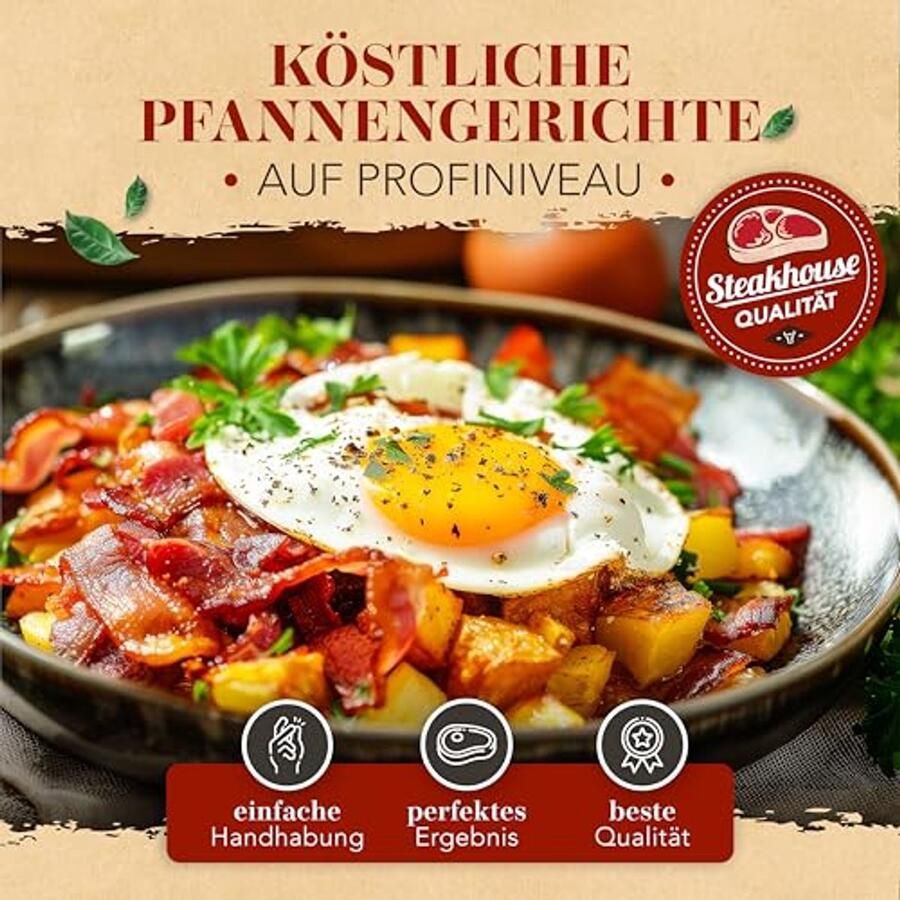 Grillpan Gietijzer 20 cm Perfect voor Gezond Grillen en Bakken