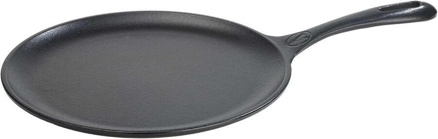 Grillpan Gietijzer Pizza pan Lekker Koken PTFE PFOA Vrij 266 cm Zwart