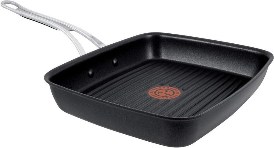 Grillpan Grillplaat Koekenpan Koken Thermo-spot technologie 23x27 cm Zwart
