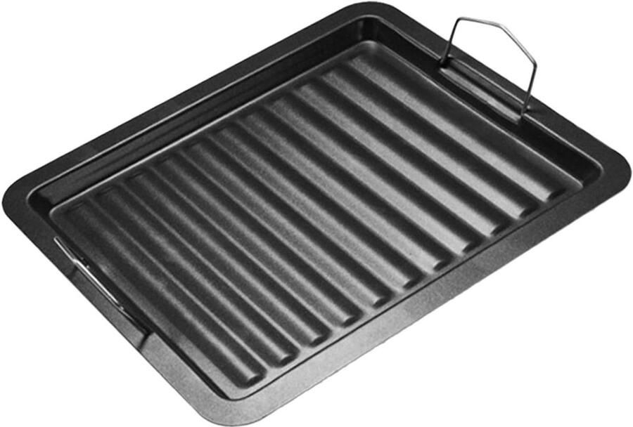 Grillpan Koekenpan Buiten koken Anti-aanbak 29.5 cm Zwart