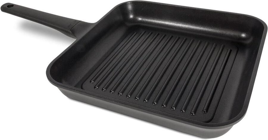 Grillpan Koekenpan Gelijkmatig koken Artech Ultra antiaanbaklaag 28 x 28 cm Zwart