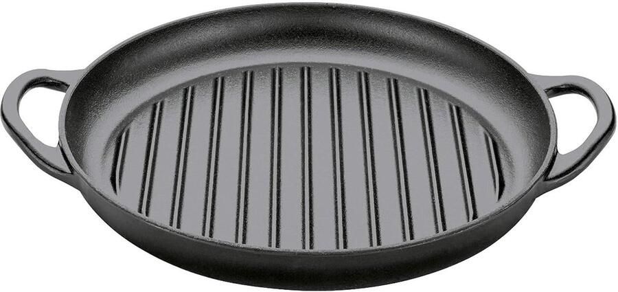 Grillpan Koekenpan Gezond Grillen Energiebesparend 3.25 Liter Zwart