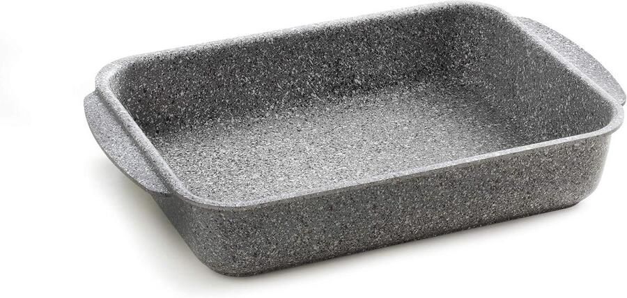 Grillpan Koekenpan Gezond Koken Steenlook Coating 30 x 30 cm Grijs