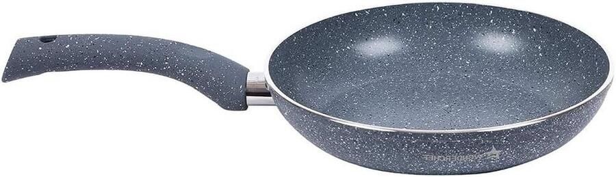 Grillpan Koekenpan Grill Gezond Grillen PFOA Vrije Antiaanbaklaag 26 cm Grijs
