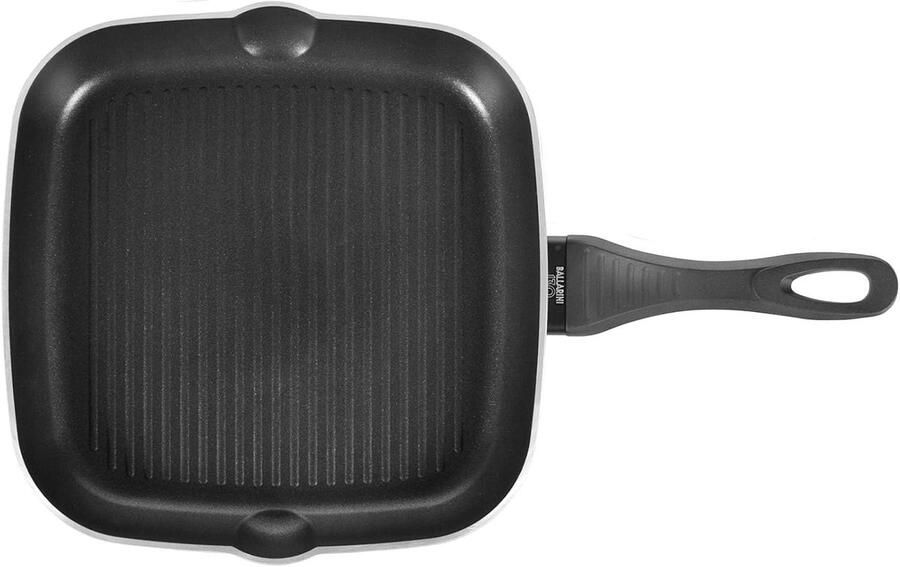 Grillpan Koekenpan Grill Gourmet Grillen 3-laags Antiaanbaklaag 28 cm Zwart