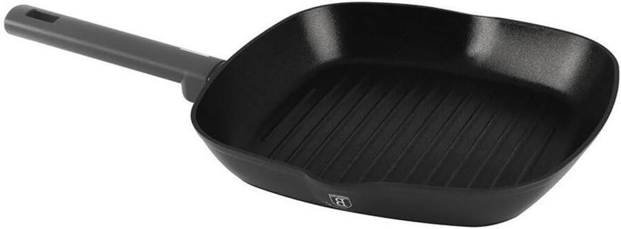 Grillpan Koekenpan Lekker Grillen Titanium Oppervlak 28 cm Antraciet