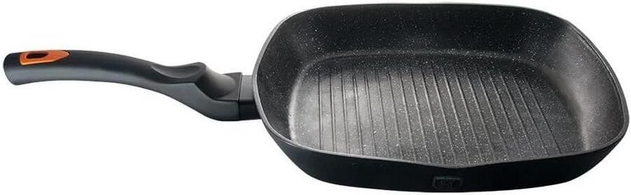 Grillpan Koekenpan Lekker Koken Afneembaar Handvat 28cm Zwart