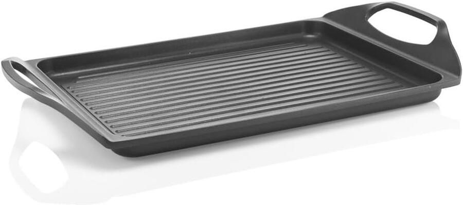 Grillpan Koekenpan Lekker Koken Ovenbestendig 45 x 26 cm Zwart