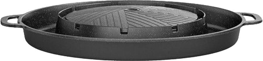 Grillpan Kookplaat Bakplaat Binnen Koken 2-in-1 Functie 132 inch Meerkleurig