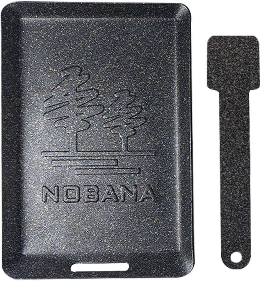 Grillpan met antiaanbaklaag Bakplaat Buiten koken Inclusief spatel 24.5 x 16.7 cm Zwart
