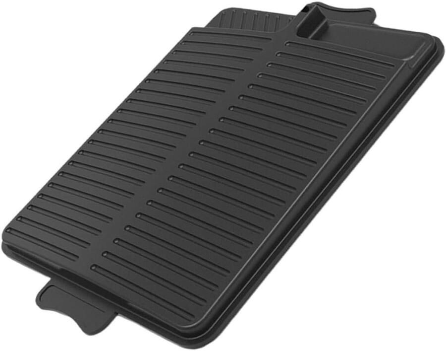 Grillpan met Bakplaat Barbecue Pan Oven Buiten Koken Maifan Steen Coating 38x26x1.5cm Zwart