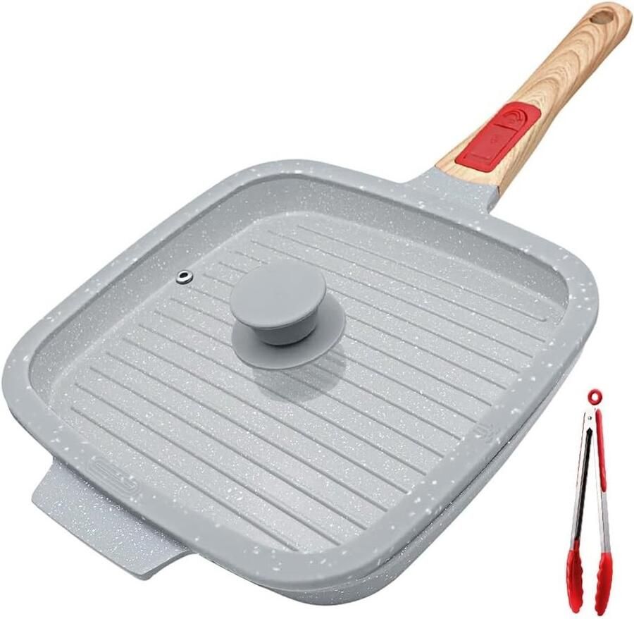 Grillpan met Deksel Blauw