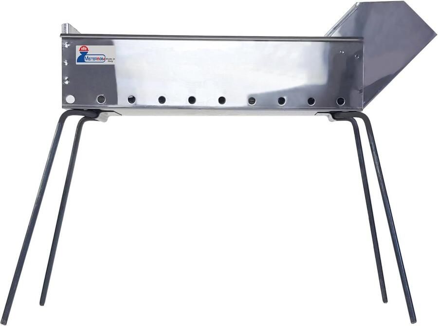 Grillpan met Klappoten en Grillspiesen van Roestvrij Staal 50 cm