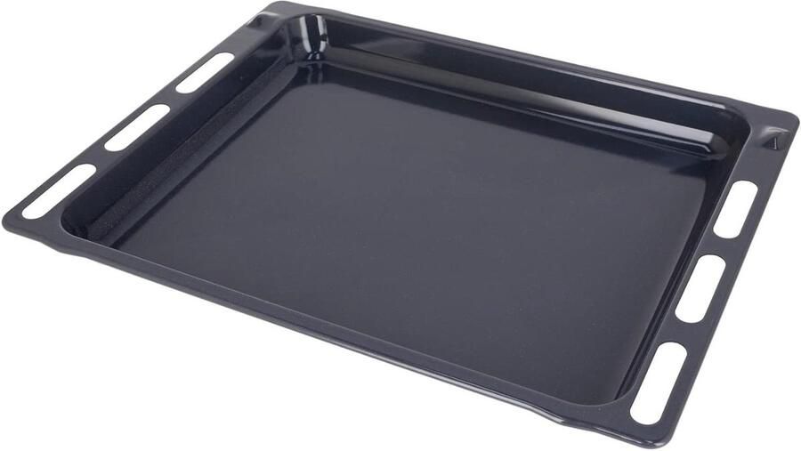 Grillpan Ovenpan Bakplaat Gelijkmatige Warmte Non-stick Ename 475 x 365 cm Zwart