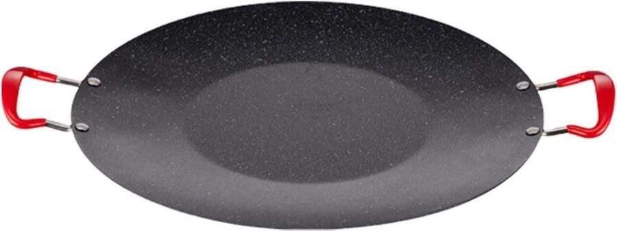 Grillpan Rond Kookplaat Pan Binnen Grillen Vetreducerend Bodem 38 cm Zwart
