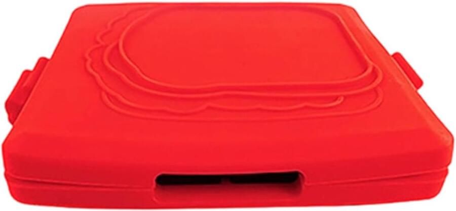 Grillpan Toasties Sandwichpers Snelle Snacks Anti-aanbak Kookplaat 16x14x3 cm Rood