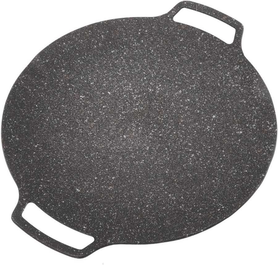 Grillpan Zwart 36 cm Non Stick Aluminium Grillplaat Voor Thuis en Buiten
