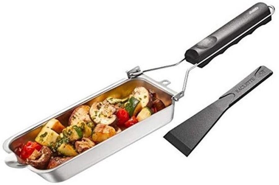 Grillpannetjes BBQ Roestvrijstalen grillpan voor groenten garnalen aardappelen en kaas