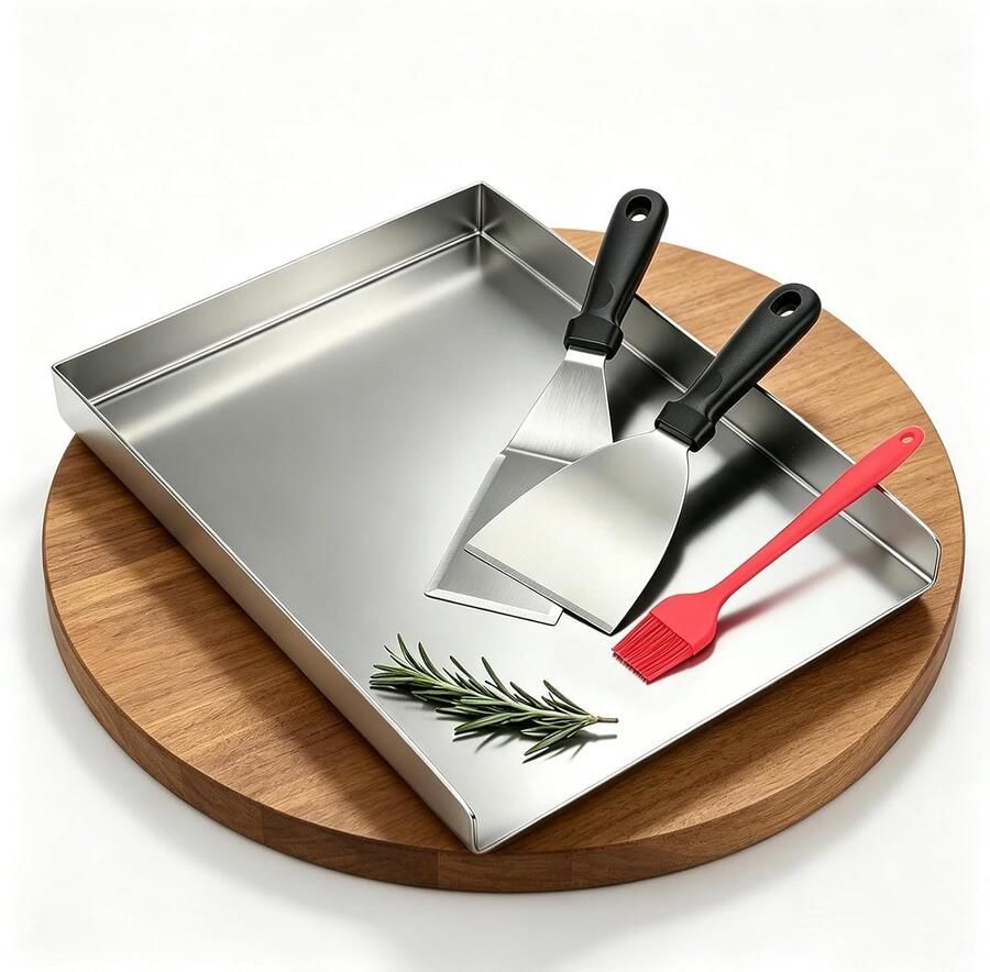 Grillplaat 4 mm Roestvrij Staal Voor Barbecue of Grill