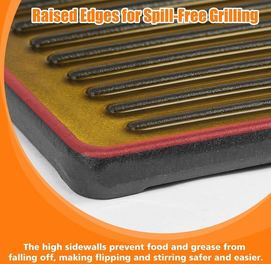 Grillplaat 41 5 x 31 cm voor gasgrills en houtskoolbarbecues - Foto 2