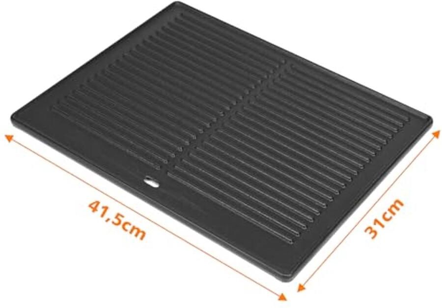 Grillplaat 41 5 x 31 cm voor gasgrills en houtskoolbarbecues - Foto 3