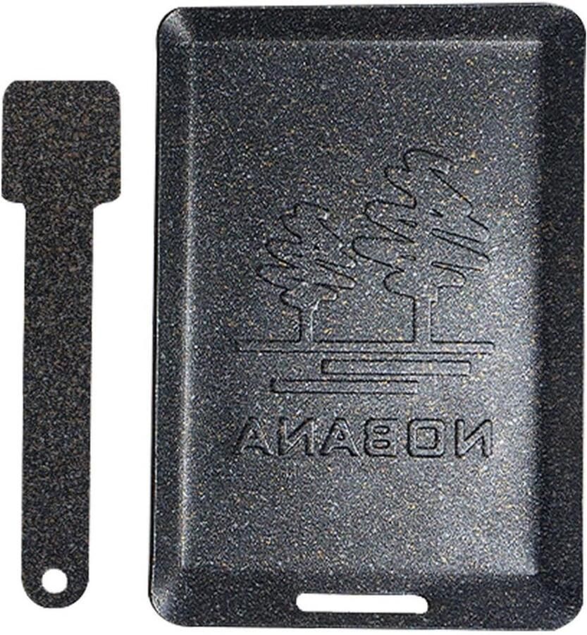 Grillplaat Bakplaat Barbecue Pan Buiten Koken Antiaanbaklaag 20.8 x 15.7 cm Zwart