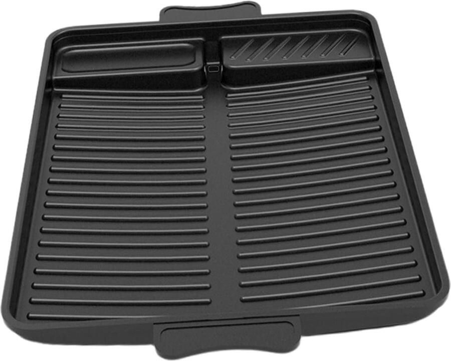 Grillplaat Bakplaat Binnen koken Maifan steencoating 38x26cm Zwart