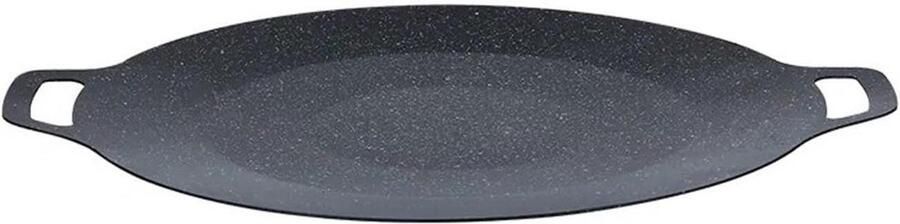 Grillplaat Bakplaat Buiten koken Antiaanbaklaag 32 cm Zwart