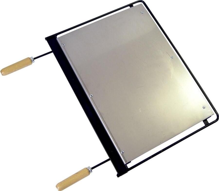 Grillplaat Bakplaat Buiten Koken Roestvrij Staal 62x41 cm Metaalkleurig