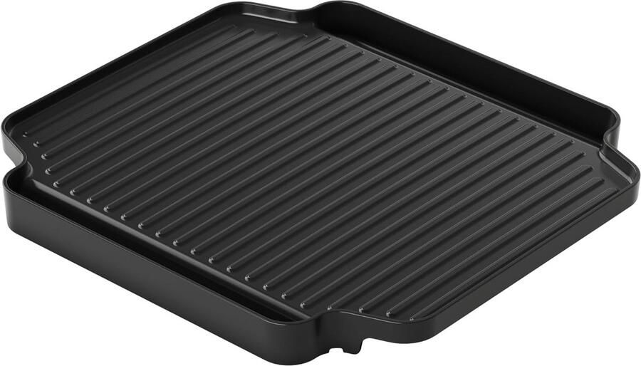 Grillplaat Bakplaat Kamperen Koken Anti-aanbaklaag 24 x 22 cm Zwart
