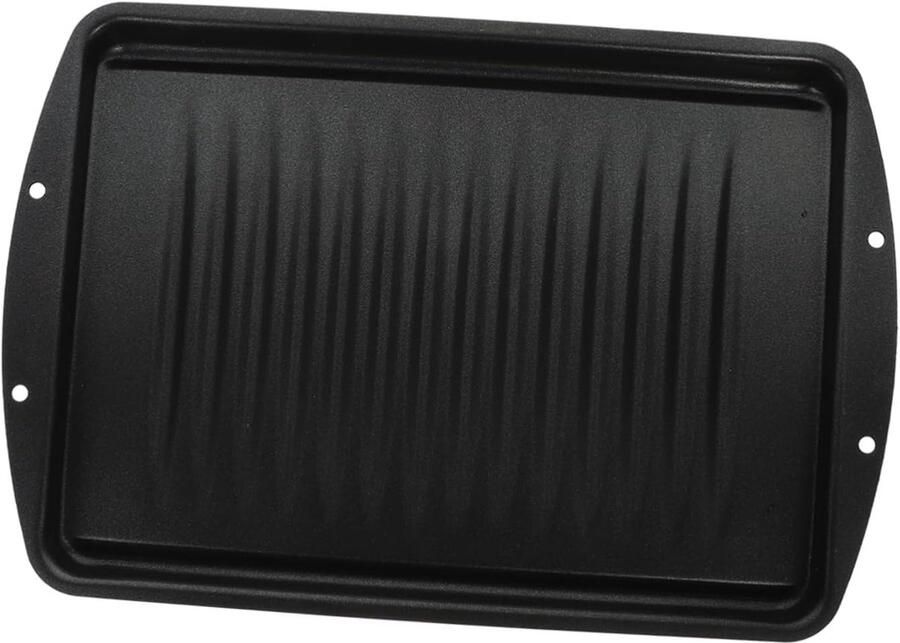 Grillplaat Bakplaat Kookplaat Pan Vlees Grillen Antiaanbaklaag 34.6 x 23.8 cm Zwart