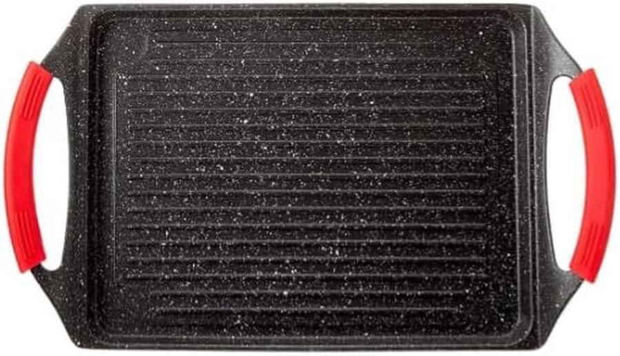 Grillplaat Bakplaat Lekker Koken Antiaanbaklaag 45 cm Zwart