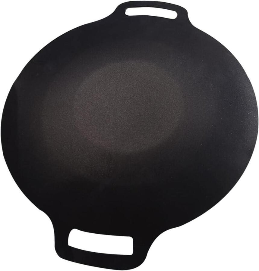 Grillplaat Bakplaat Pan Buiten Koken Gelijkmatige Verwarming 28x28 cm Zwart